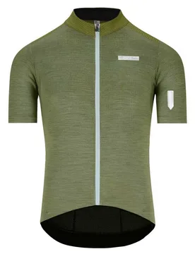 Maglia A Maniche Corte Adventure Tech Merino Drab Green - Q36.5 - FashionsVida