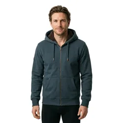 Sweat-shirt à Zip Borg Lined Dark Graphite Grey S