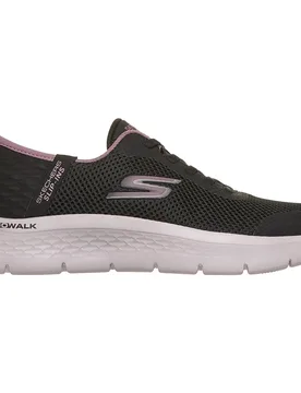 Sneaker Slip-ins® Go Walk Flex™ Grand Entry Black Textile / Mauve Trim EU 36 - Skechers - FashionsVida