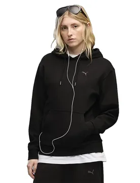 Felpa Con Cappuccio Essential Elevated Standard Black S