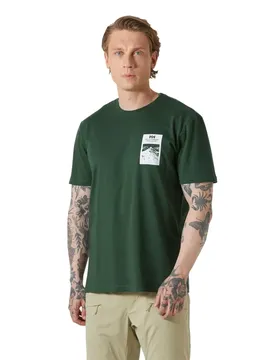 Maglietta A Maniche Corte Massif Graphic Jungle Green L