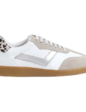 Sneaker 2051701221 Leather Animal Print White EU 40