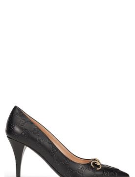 Elegant High-Heeled Shoe with Monogram Effect - 8.5 cm Heel