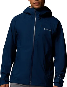 Veste imperméable et coupe-vent de randonnée en OMNI-TECH™ - Trailborne 2.5L Shell Collegiate Navy - Taille L - Columbia - FashionsVida