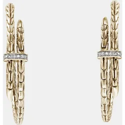 Pendientes de aro Spear de y diamantes