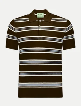 Strickpolo mit Kaschmiranteil Braun 50 - FTC Cashmere - FashionsVida