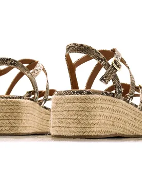 Sandalias de cuña para mujer con tiras finas - mustang - FashionsVida