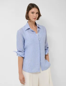 Camisa de mujer oversize listas - Roberto Verino - FashionsVida