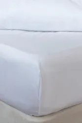 Thread Count Bamboo Fitted Sheet White Super King - White - Size: Super King