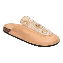 Bequem-Pantolette „Layla“ beige 42 Damen