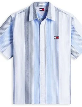 Kurzarm Hemdbluse Tjm Rlx Stripe Ss Sh Eu L Male - Tommy Jeans - FashionsVida