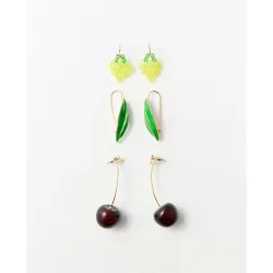 Sfera - Set 3 pendientes frutas