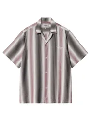 S/S Dashner stripe Shirt camicia maniche corte a righe - Graphite / White