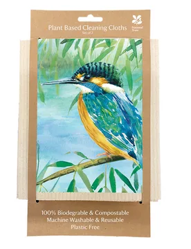 Plant Based Cleaning Cloths Set of 2 - Kingfisher - National Trust - FashionsVida