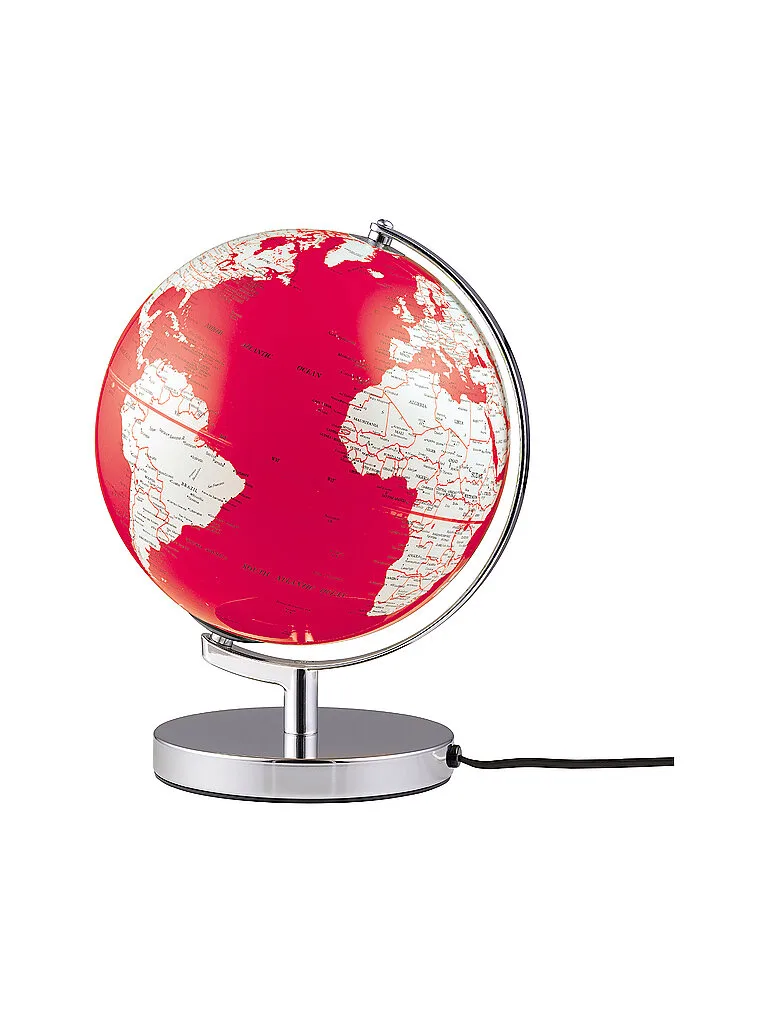 Leuchtglobus Terra Light 25cm rojo/blanco ninguno - emform - FashionsVida