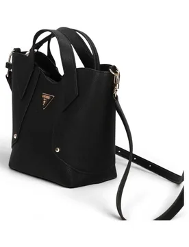 Borsa Darcy Mini Tote Donna Nero in Materiale Sintetico con Logo 4G e Tracolla - Guess - FashionsVida