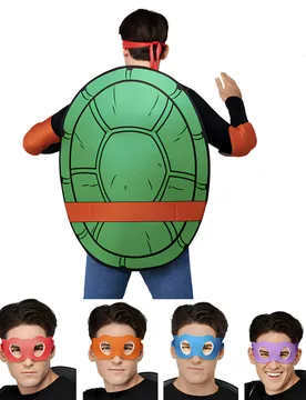 Teenage Mutant Ninja Turtles 4 in 1 Kostümzubehör Set für Erwachsene - RUBIES NL - FashionsVida