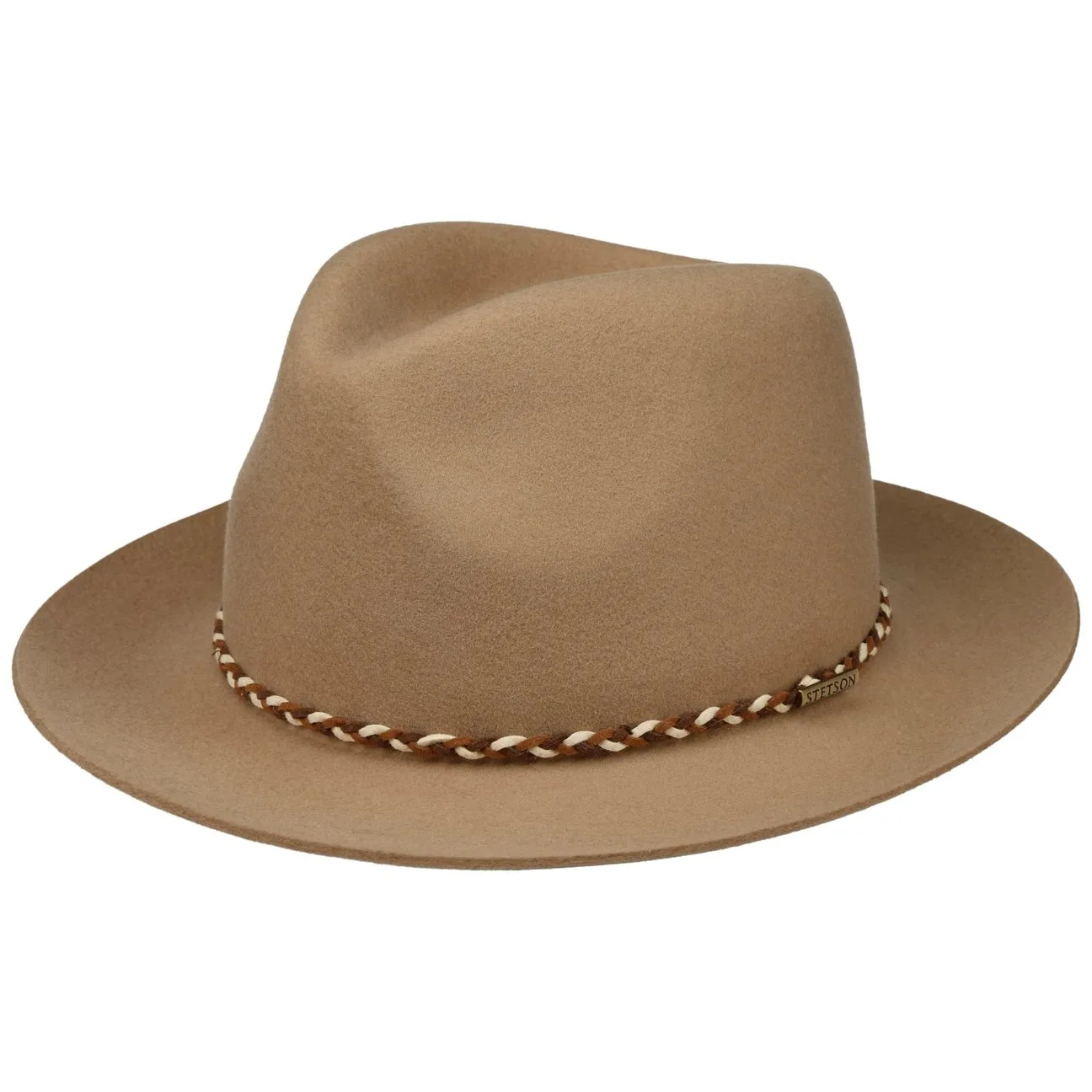 Willmount Fedora Wool Hat by - beige - Size: XL (60-61 cm) - Stetson - FashionsVida