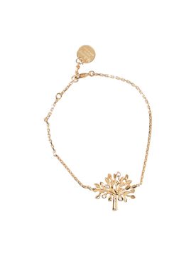 Brass & Synthetic Crystal Drop Earrings