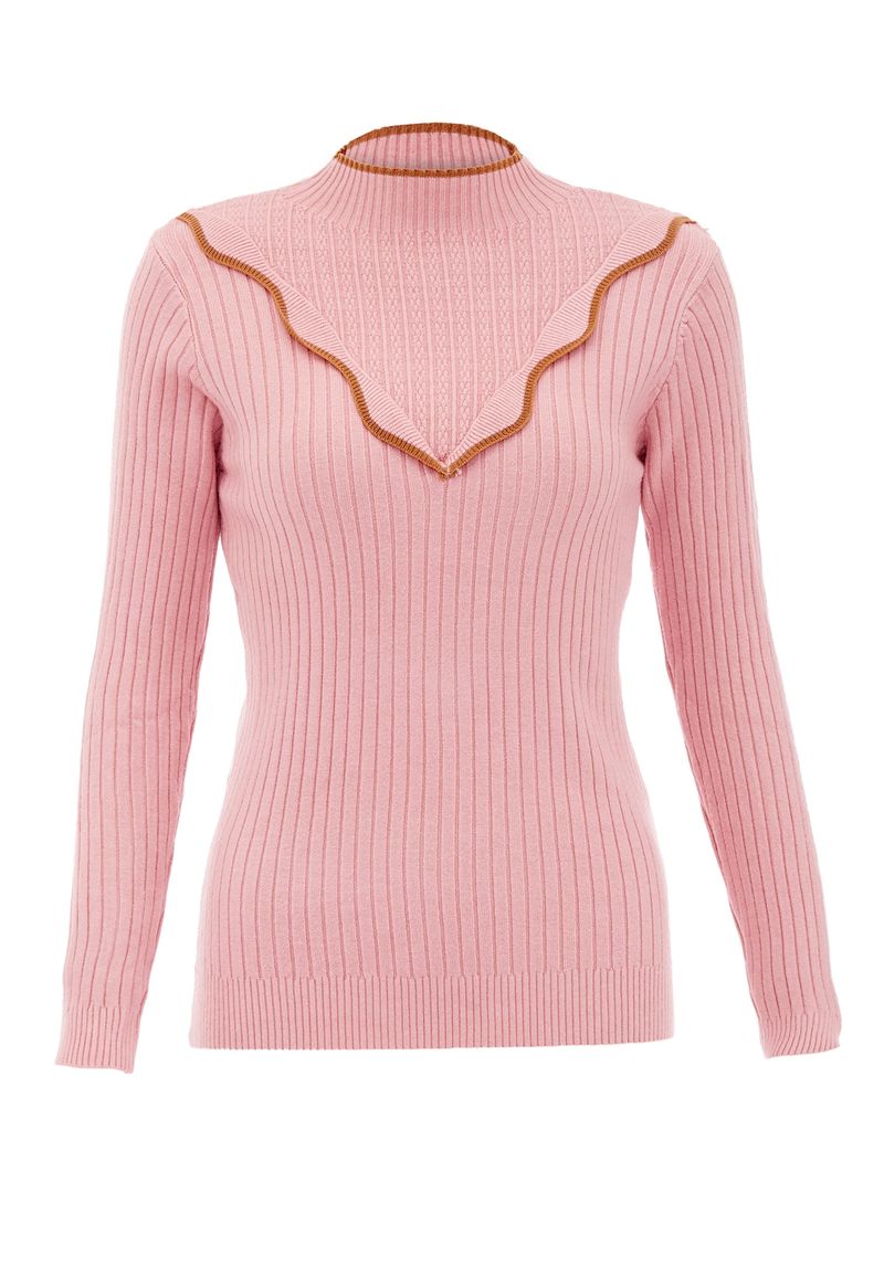NALLY Jersey caramelo / rosa