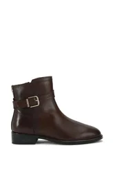 Pienza Ankle Boot Wf' Leather Boots - Brown - Size: 6
