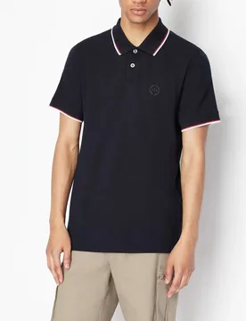 POLO CON PROFILI A CONTRASTO S - Armani exchange - FashionsVida