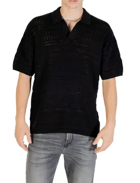 Herren Polo Schwarz 488230
