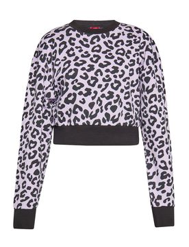 Swirly Sudadera lila claro / negro
