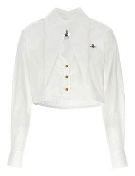 Camicia corta con cuore tagliato