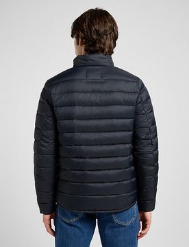 Regular Stand Collar Puffer Jacket Black Größe M male