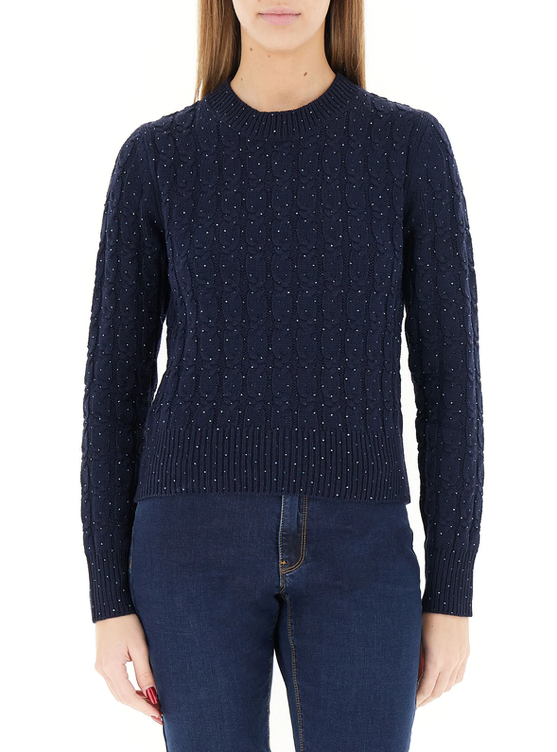 Maglione misto cotone BLU SCURO L - Pennyblack - FashionsVida