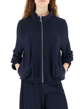 Giacca con zip BLU NAVY 46