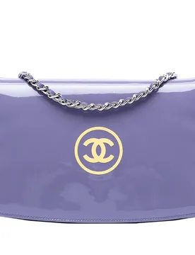 CC Patent Wallet On Chain - Chanel - FashionsVida