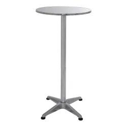 Metall-Stehtisch „Klappbar" silber