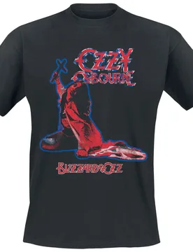 T-Shirt - Blizzard Tribute - S bis 5XL - für Männer - Größe 3XL - schwarz - Lizenziertes Merchandise! - Männer - male - Ozzy Osbourne - FashionsVida
