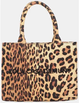 Mini shopper tejido leopardo - Lola Casademunt - FashionsVida