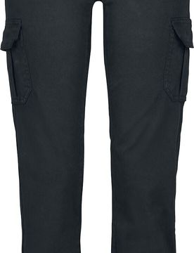 Cargohose - Ladies High Waist Cargo Pants - W29L32 - für Damen - Größe W29L32 - schwarz - Frauen - female