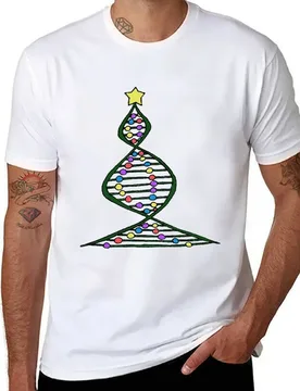 DNA of a Christmas Tree T-Shirt t shirts for man slim fit t shirts for man graphic vintage T-Shirt - Aliexpress - FashionsVida