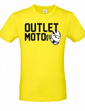 T-Shirt Girocollo Outletmoto Lemon Yellow Scitta Nero Bianco taglia S - Berik - FashionsVida