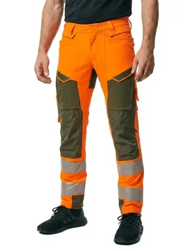 Pantalon De Travail Accelerate Safe 19079 Hi-Vis Orange / Moss Green 48