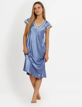Camisón manga capita con encaje - Nansú - FashionsVida