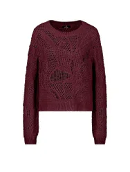 Monari Pullover rosso scuro 34