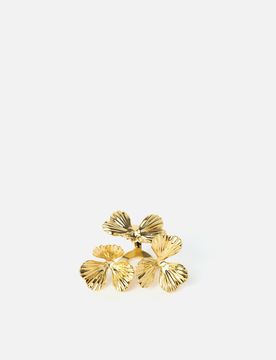 Misako Keiko flower ring Gold
