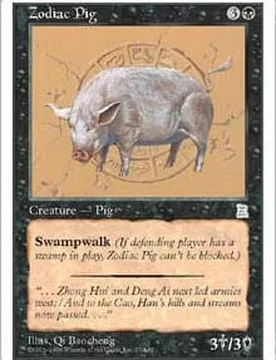 Zodiac Pig Portal Three Kingdoms - Magic: The Gathering - FashionsVida