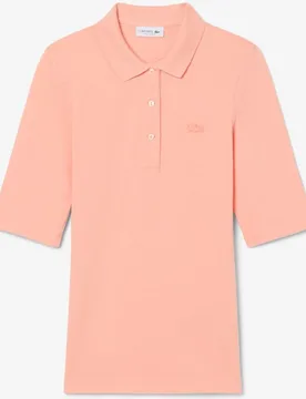 Polo de mujer de manga francesa de corte ajustado - Lacoste - FashionsVida