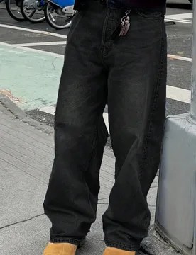 Jeans vaqueros de ajuste holgado y retro para hombres, atuendo casual versátil para todas las estaciones - Shein - FashionsVida