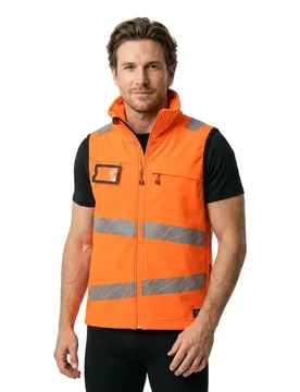 Gilet Coquille Molle High Visibility Orange L - MASCOT - FashionsVida
