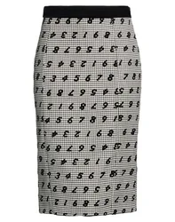 Falda midi Mujer Negro 38 Mujer