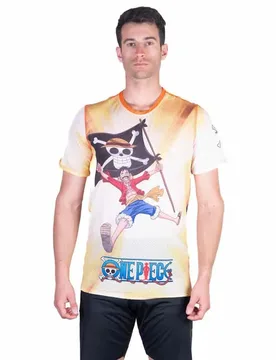Maglietta A Maniche Corte One Piece Fishman Straw Hat Crew Yellow S - OTSO - FashionsVida