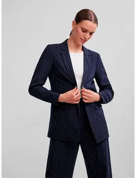Blazer Bossy Loose Fit Sky Captain / Aop Pinstripe S